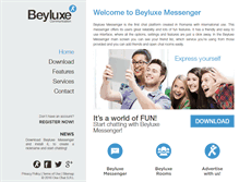 Tablet Screenshot of messenger.beyluxe.com