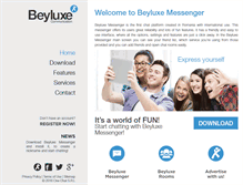 Tablet Screenshot of beyluxe.com